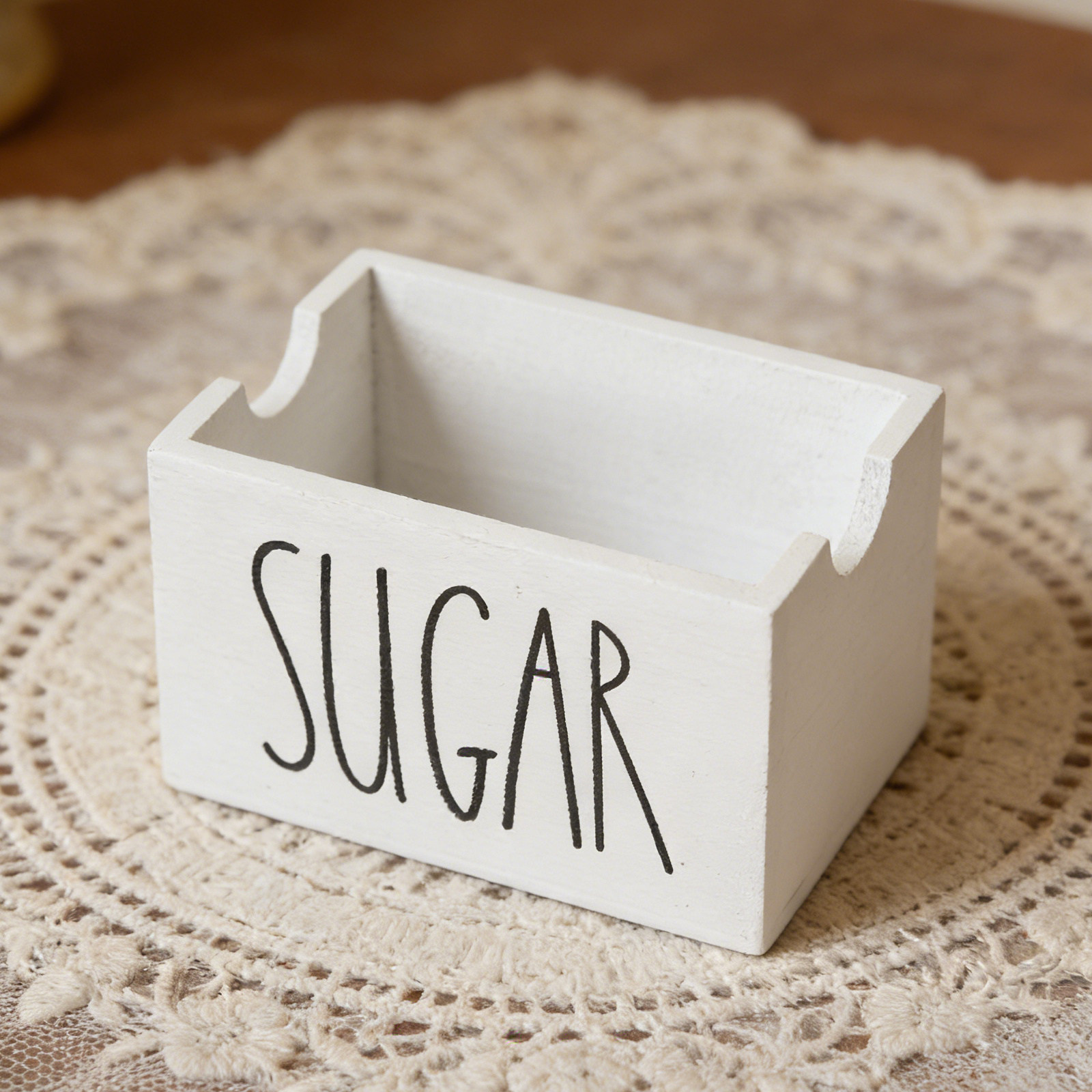 Coffee Tea Sugar - 설탕 보관 용기 뚜껑, 스푼, 빈티지