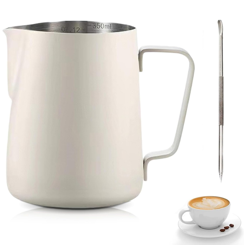 Barista Milk Jug - 스테인리스 스틸 재질의 우유 주전자, 계량