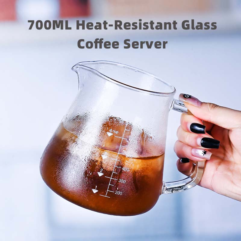 Coffee Tea And Sugar Set - 신제품 고보로실리케이트 700ml 유리 푸어 오버