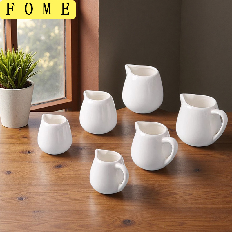 Barista Milk Jug - 손잡이가 있는 FOME 미니 세라믹 우유