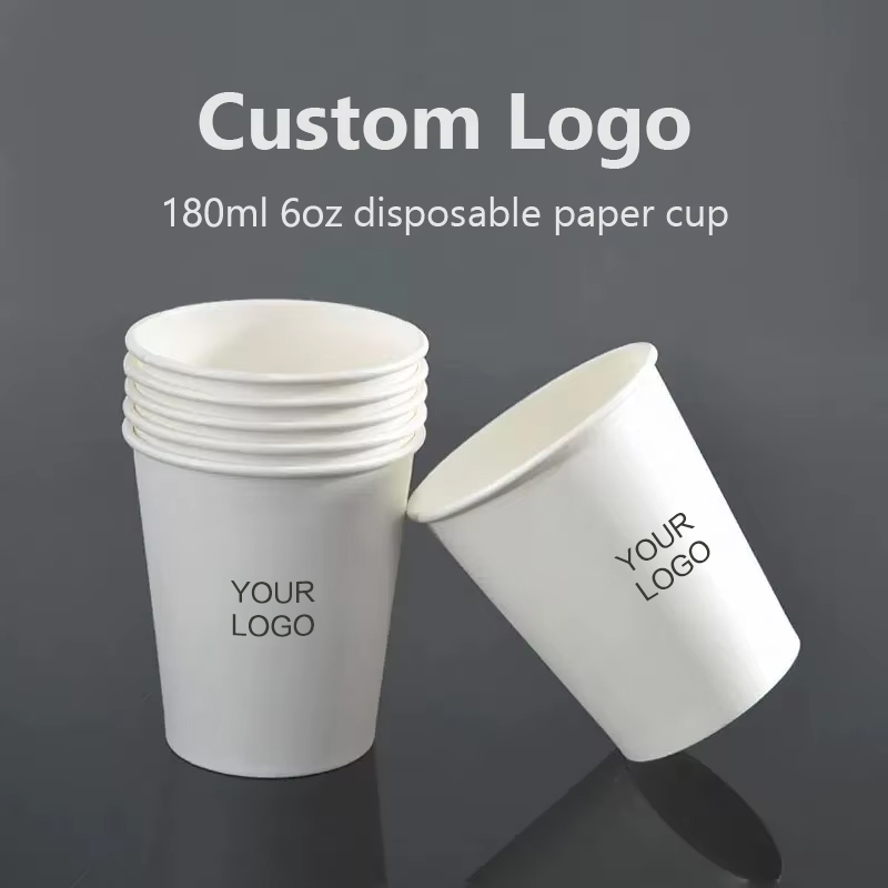 Coffee Tea Name - 200개 6온스 180ml 일회용 종이컵 -