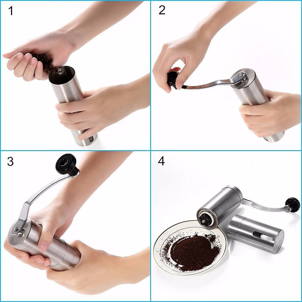 미니 커피 그라인더 스테인레스 스틸 핸드 수동 수제 커 - Burr Hand Grinder 리뷰 및 가격