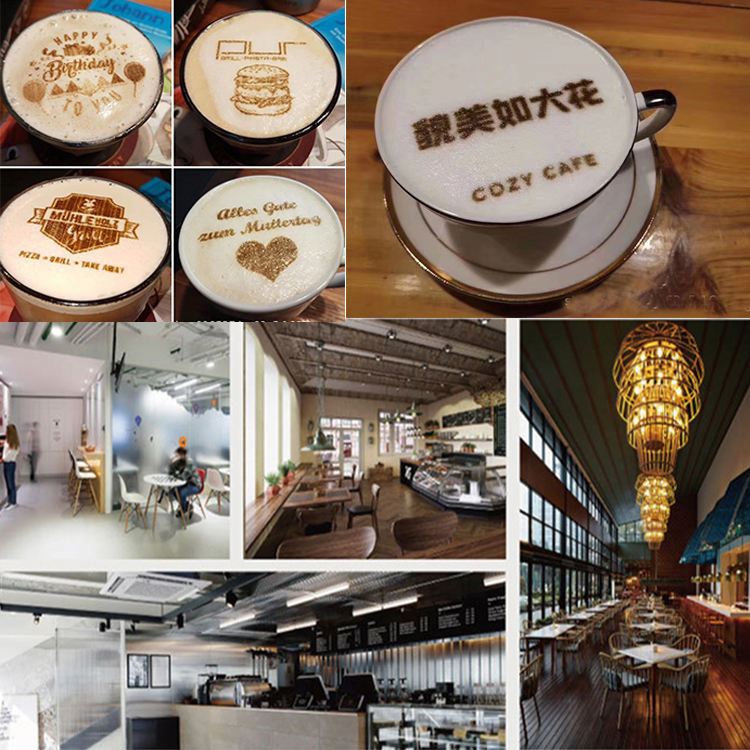 자동 스마트 컬러 잉크젯 프린터 상업용 3D 패드 인쇄 - Coffee Tea With Milk 리뷰 및 가격