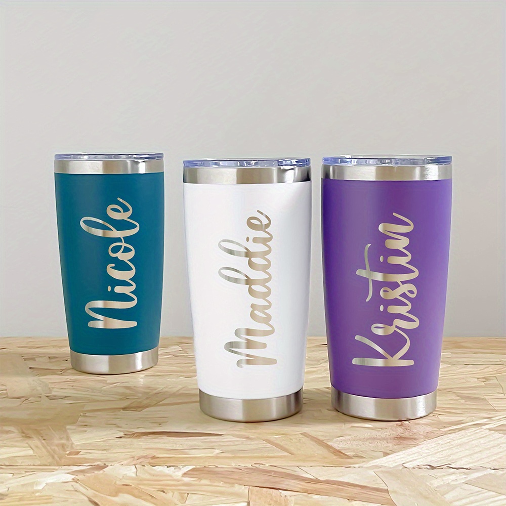 맞춤 이름 각인 20온스 스테인리스 스틸 텀블러, 하트 - Coffee Tea Name 리뷰 및 가격