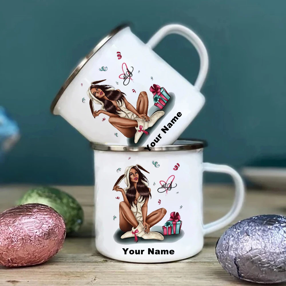 당신의 이름이 새겨진 맞춤형 에나멜 머그, 선물용 인쇄 - Coffee Tea Name 리뷰 및 가격