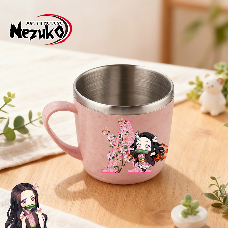 악마 슬레이어 스테인레스 스틸 워터 컵 남성 여성 네즈 - Coffee Tea Name 리뷰 및 가격
