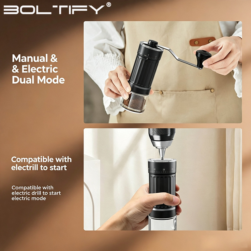 BOLTIFY High-Q 조정 가능한 거친/미세 수동 - Burr Hand Grinder 리뷰 및 가격