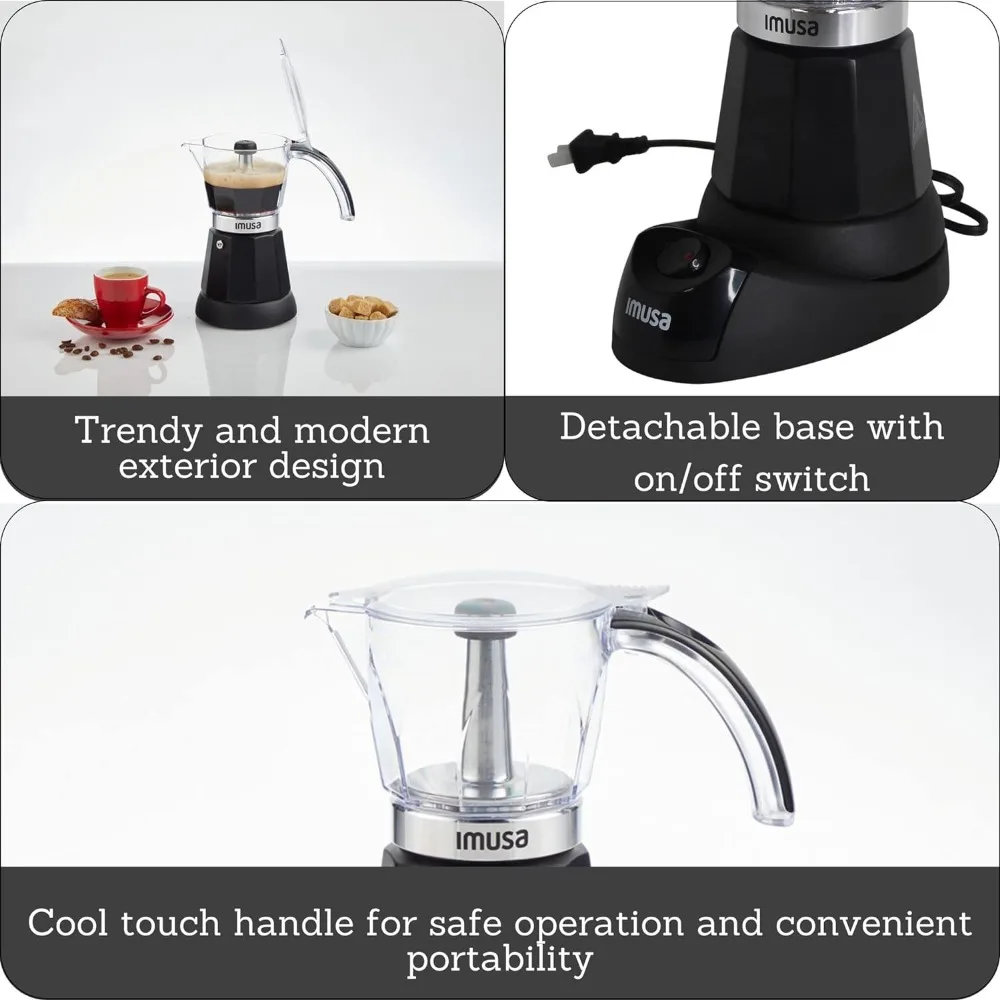 %a Imusa 3-6 컵 전기 에스프레소 메이커(분리 - Moka Pot Stove 리뷰 및 가격
