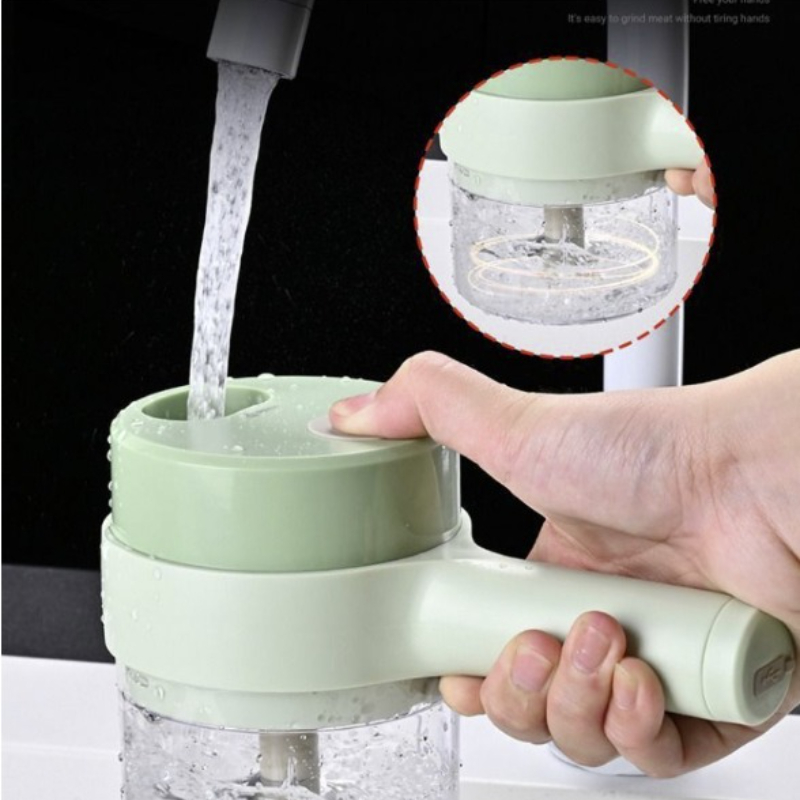 4In1 전기 야채 커터 세트 휴대용 무선 전기 마늘  - Burr Hand Grinder 리뷰 및 가격
